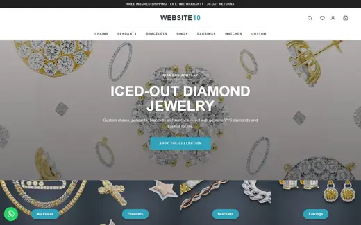 Website-10 storefront homepage