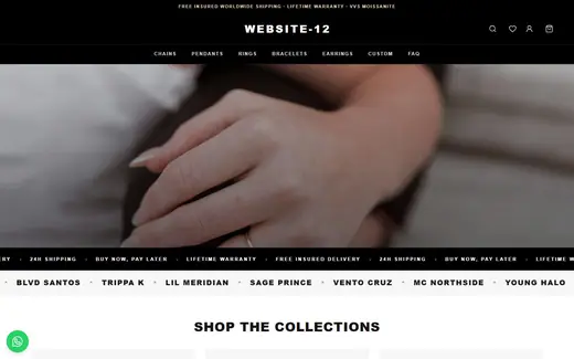 Website-12 storefront homepage