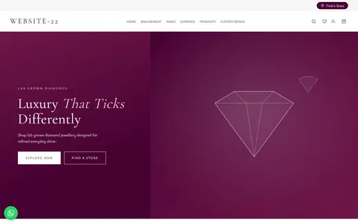 Website-22 storefront homepage