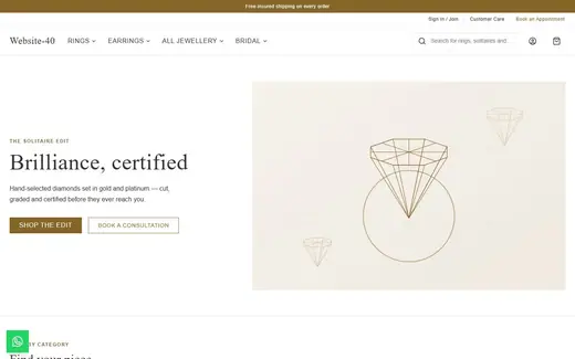Website-40 storefront homepage